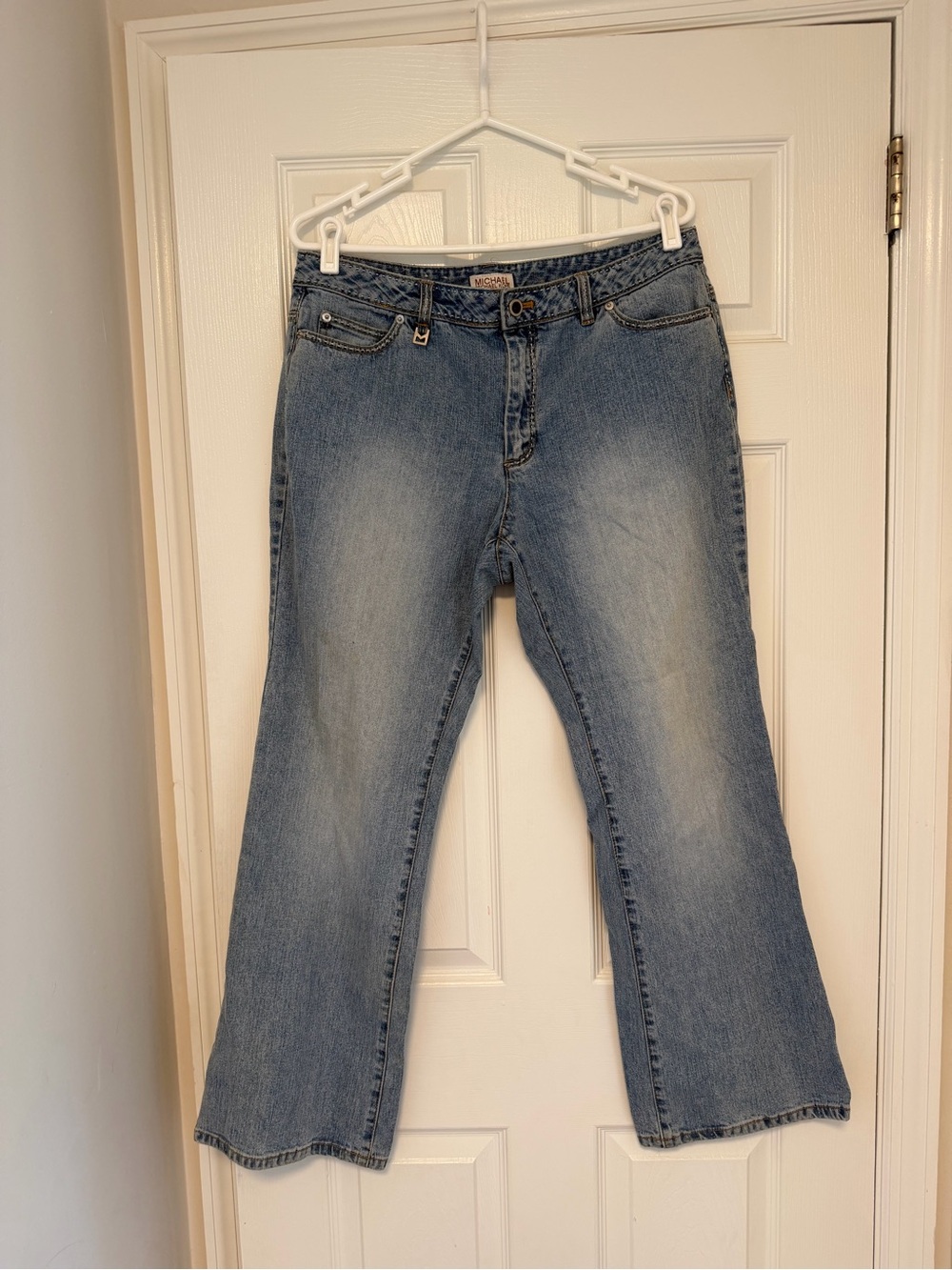 Michael Kors Women's Light Blue Boot Cut Jeans